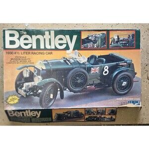 The Bentley 1930 4 1/2 Liter Racing Car 1/12 Scale Model Car  MPC Vintage 1982